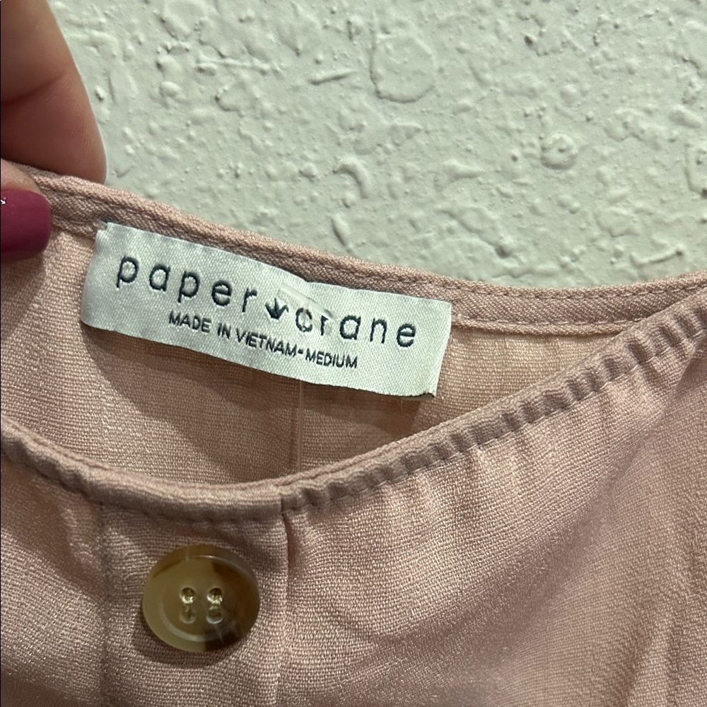 Paper Crane Pink Tiered Camisole - Picture 2 of 3